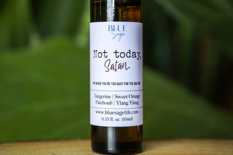Blue Sage - Not Today Satan | Essential Oil Aromatherapy Roller
