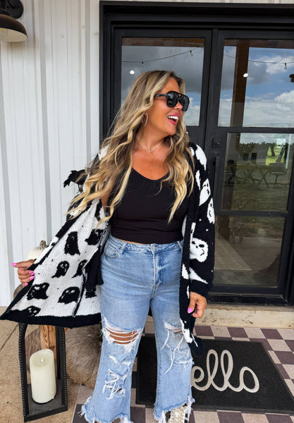 BLAKELEY - PREORDER- 2ND CUT- BOO CREW REVERSIBLE CLOUD CARDIGAN