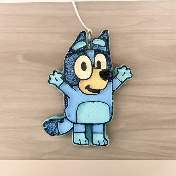 Cup Culture - Blue dog and friends Car Freshie: Mix my scents / Bluey & Bingo