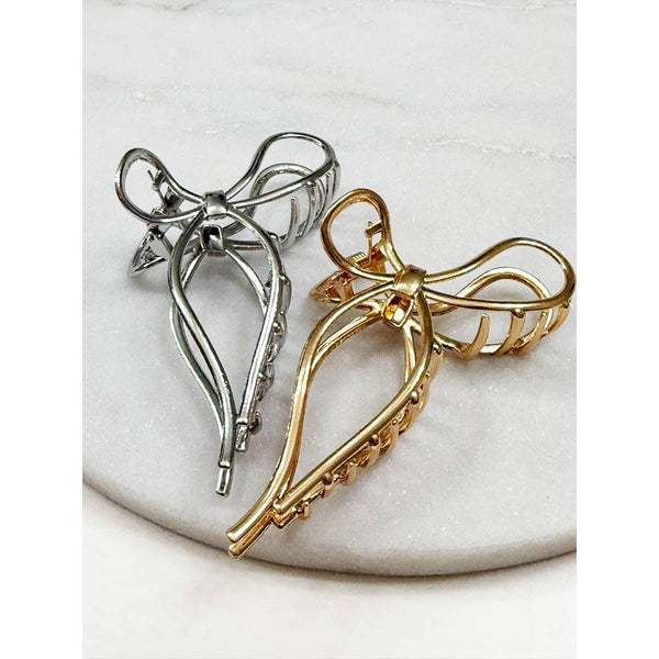 Love and Repeat - Metal Bow Shape Hair Claw