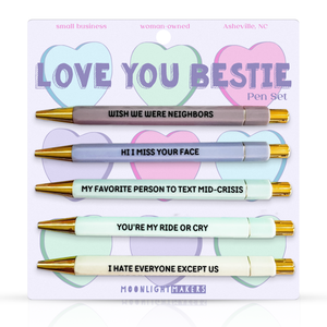 Moonlight Makers - Love You Bestie - Pen Set - Gift, Birthday