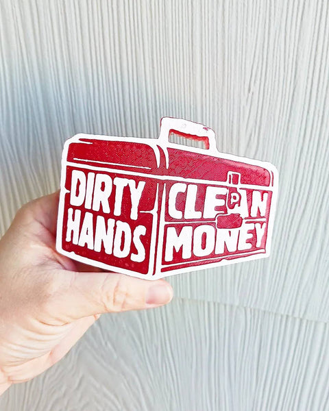 Bless Your Cottons - Dirty Hands, Clean Money Car Freshie: Red / Leather