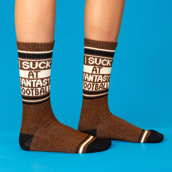 Gumball Poodle - I Suck At Fantasy Football Gym Crew Socks