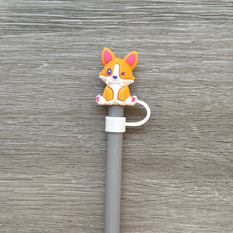 iconic mi - Straw Cover Corgi Dog 10mm