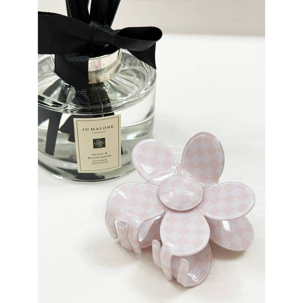 Love and Repeat - Checkered Daisy Hair Claw Clip