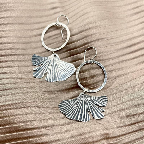 Fluff Hardware - Handmade Ginkgo Earrings