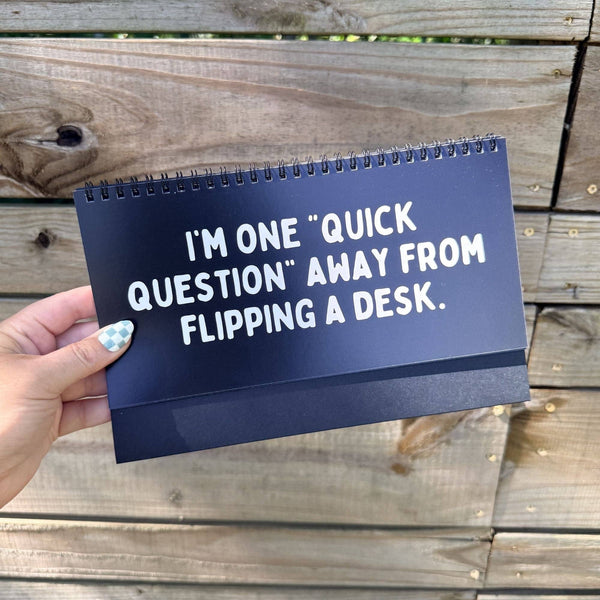 Corporate Snark - Zero F*cks Given Work Mood Desk Flip Sign