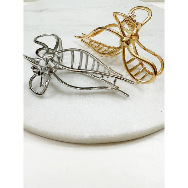 Love and Repeat - Metal Bow Shape Hair Claw