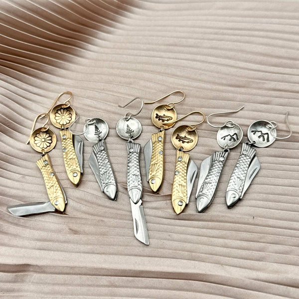 Fluff Hardware - Handmade Backcountry Feeesh Earrings