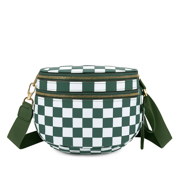 Paulina Nylon Waterproof Multi-Compartment 10" Crossbody Bag