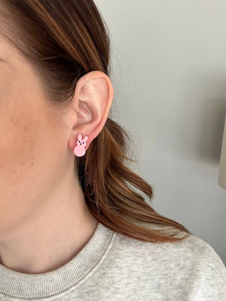 Mellow Dove Designs - Easter Peeps Bunny Studs | Boho Spring Earrings