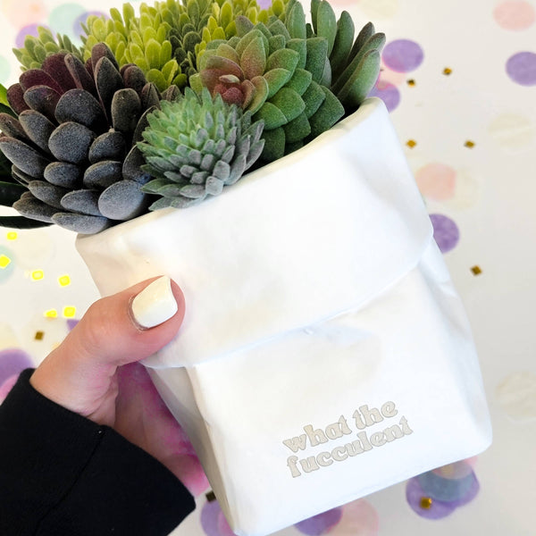 tcbco - "What the Fucculent" Plant Pot