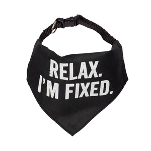 SNARK CITY - "Relax I'm Fixed" Bandana/Collar: M