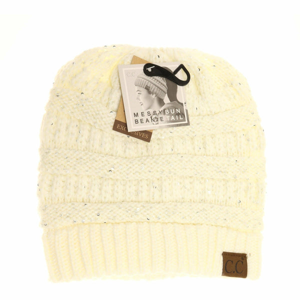 C.C Beanie - Sequin CC Beanie Tail Beanie MB730