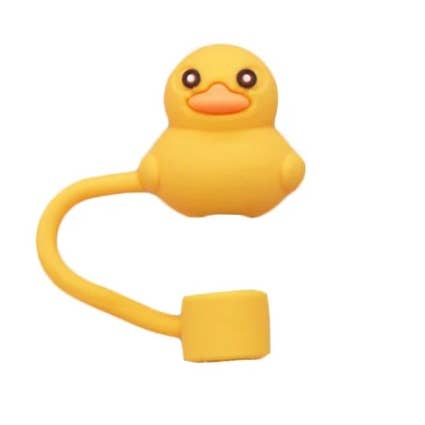 iconic mi - Straw Cover Yellow Duck 10mm