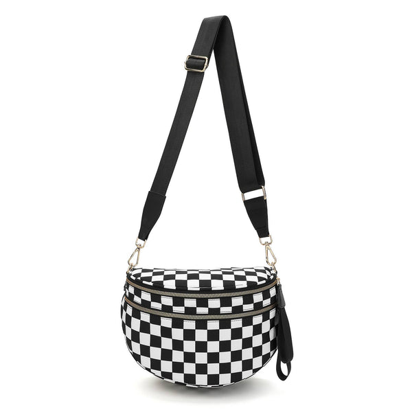 Paulina Nylon Waterproof Multi-Compartment 10" Crossbody Bag
