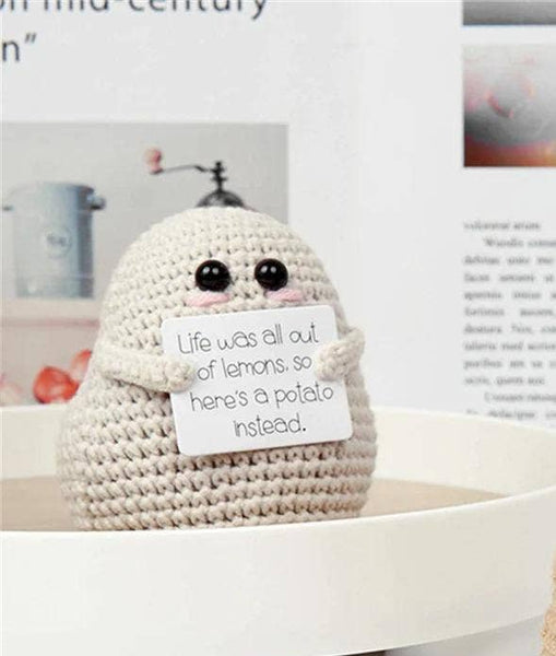 TOMOPOD LLC - Handmade Crochet Positive Potato, Cute Amigurumi Potato