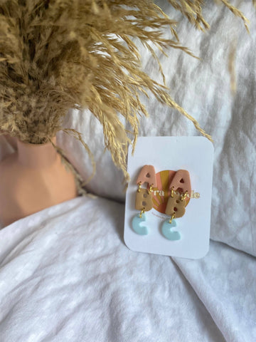 Terra Made - ABCs Teacher dangle earrings
