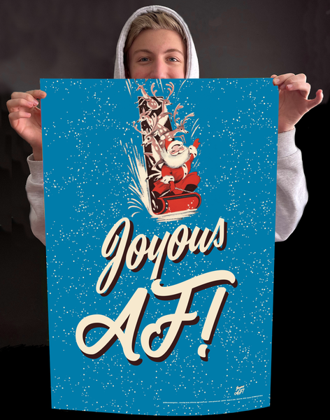 OffensiveDelightful - JOYOUS AF SANTA GiftWrap / roll of 3