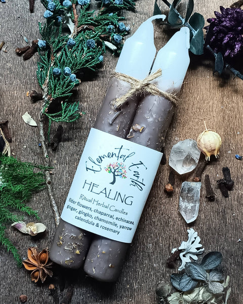 Elemental Earth Shop - Healing Herbal Intention Candles