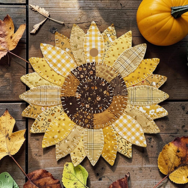 Bug and Bean Freshies - Patchwork Sunflower Freshie