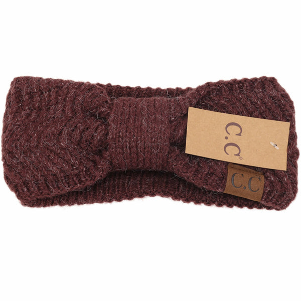 C.C Beanie - Chevron Knit Knot Head Wrap HW9000