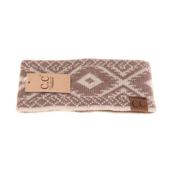 C.C Beanie - Aztec Printed Women's Fashion Headband