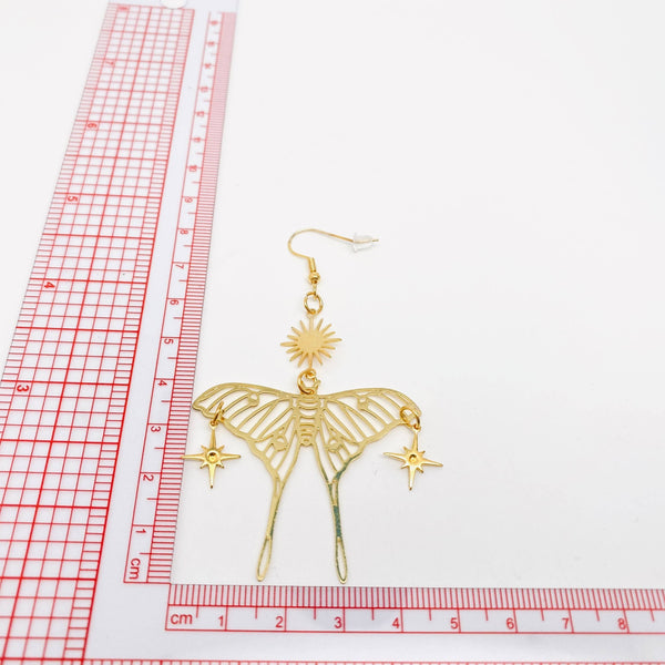 Mio Queena - Bohemian Star Hollow Out Butterfly Earrings