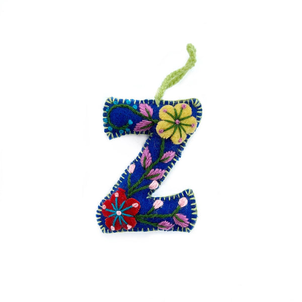 Ornaments 4 Orphans - Colorful Letter Ornament Bundle FTWXYZ, 6 Pack