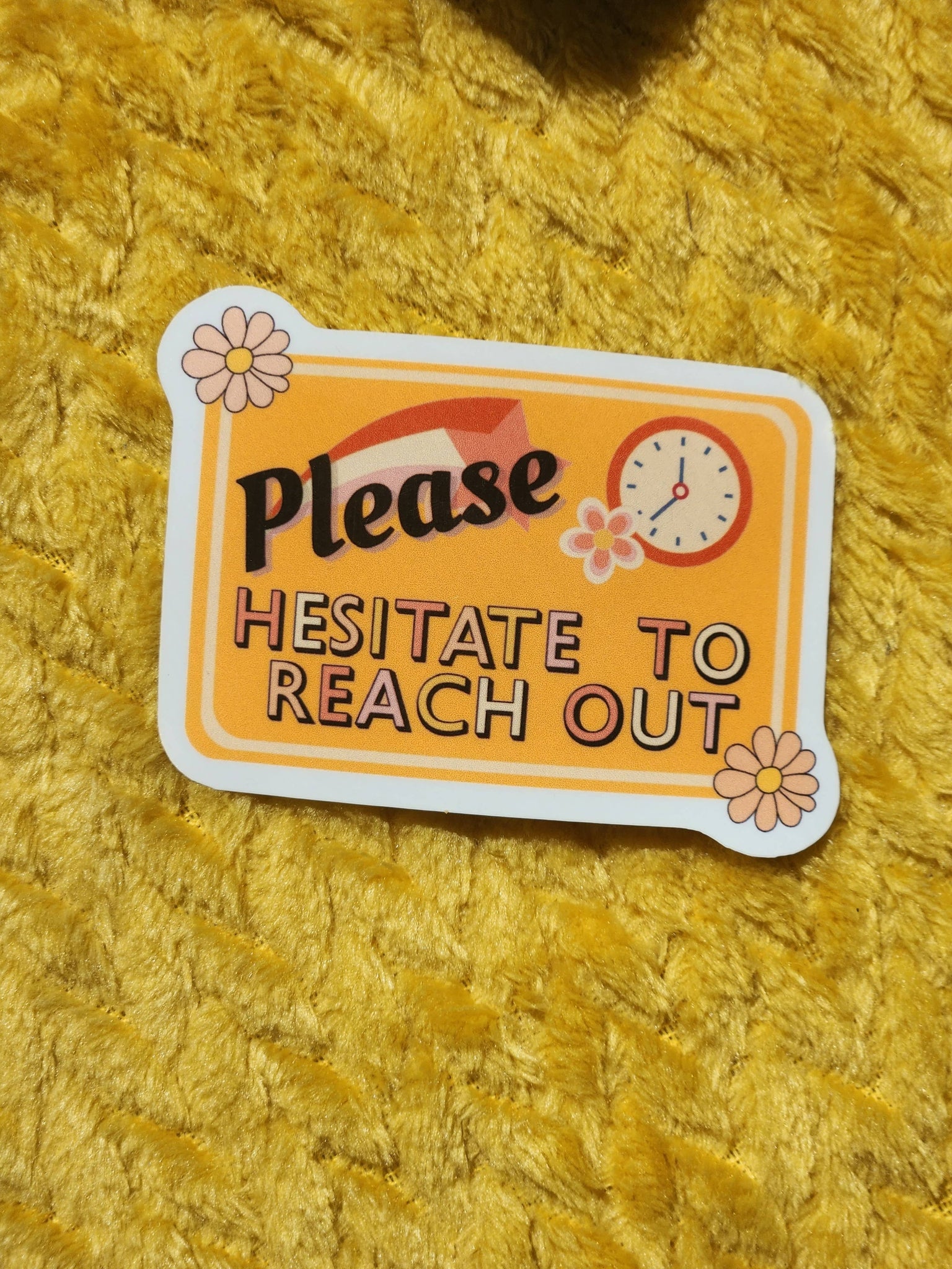 Luxe Trauma - Hesitate to reach out sticker snarky email corporate