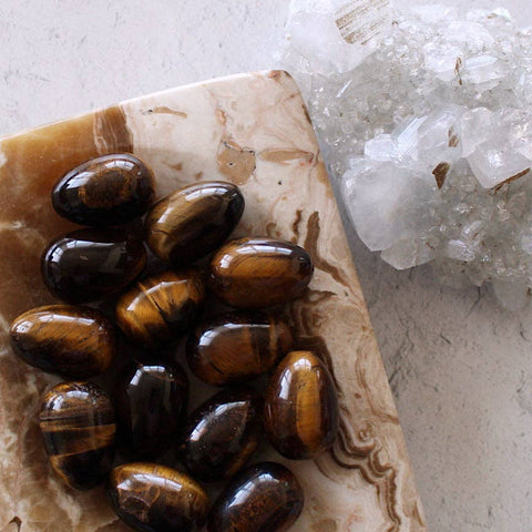 Pebble House - Tiger's Eye Mini Egg (Crystals & Stones)