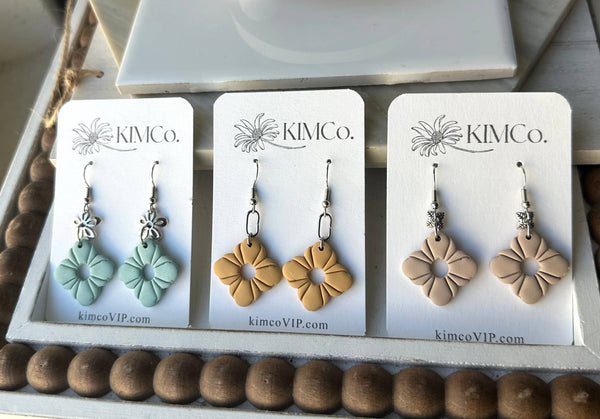 KIMCo. - Polymer Clay Scallop Boho Earrings