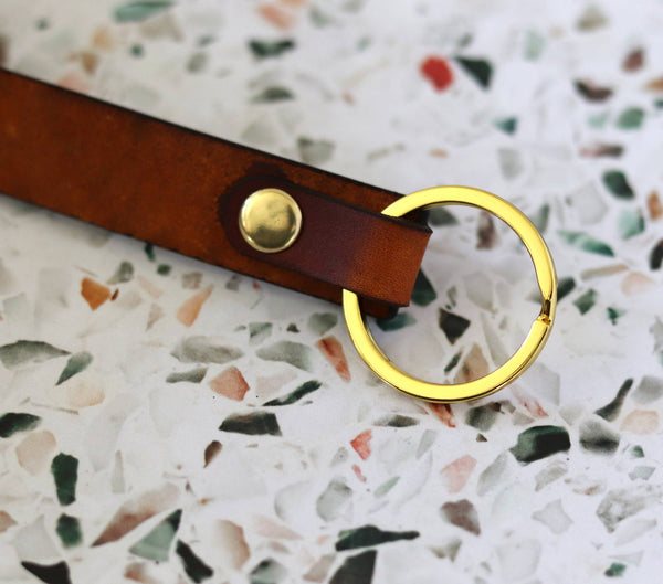 Poofy Cheeks - Custom Leather Zip Code Keychain