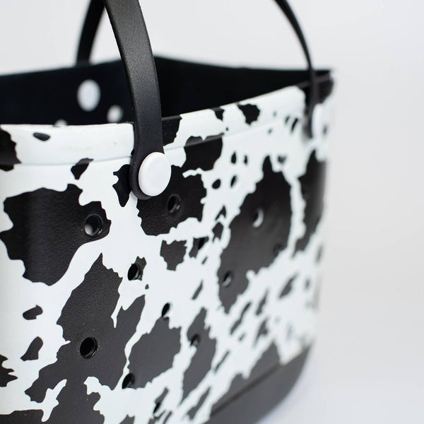 American Farm Company - Cow Print Beach Rubber Durable Tote Bag