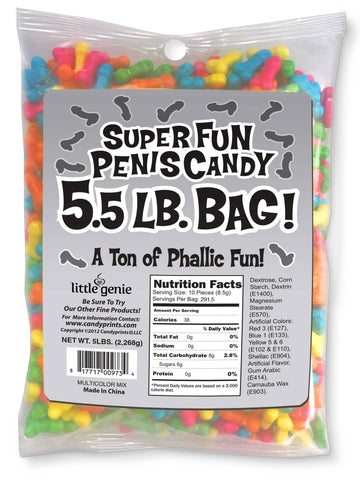 Little Genie Productions - Super Fun Penis Candy 5.5 Bulk Bag