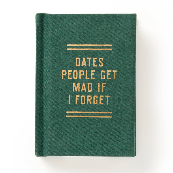 Chronicle Books - Brass Monkey Dates People Get Mad If I Forget Tiny Diary