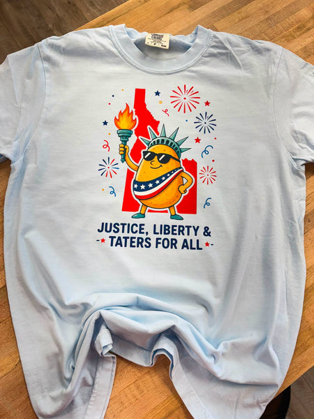 JUSTICE LIBERTY AND TATERS FOR ALL