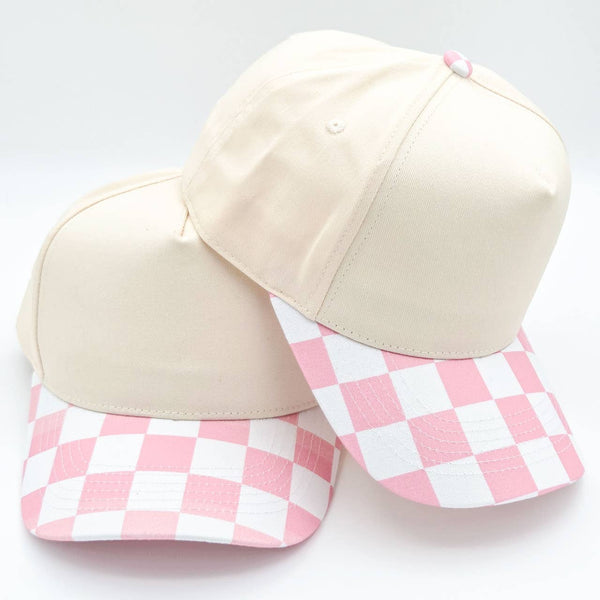 Trendy Transfers - Cotton Checkered Blank Hats