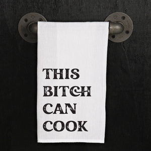 Second Nature by Hand - This bitch can cook / Kitchen Tea Towel