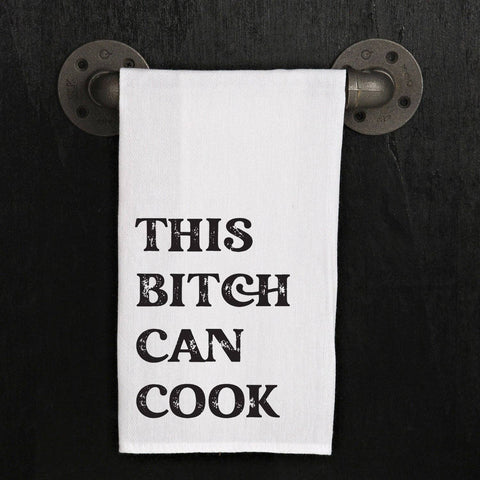 Second Nature by Hand - This bitch can cook / Kitchen Tea Towel