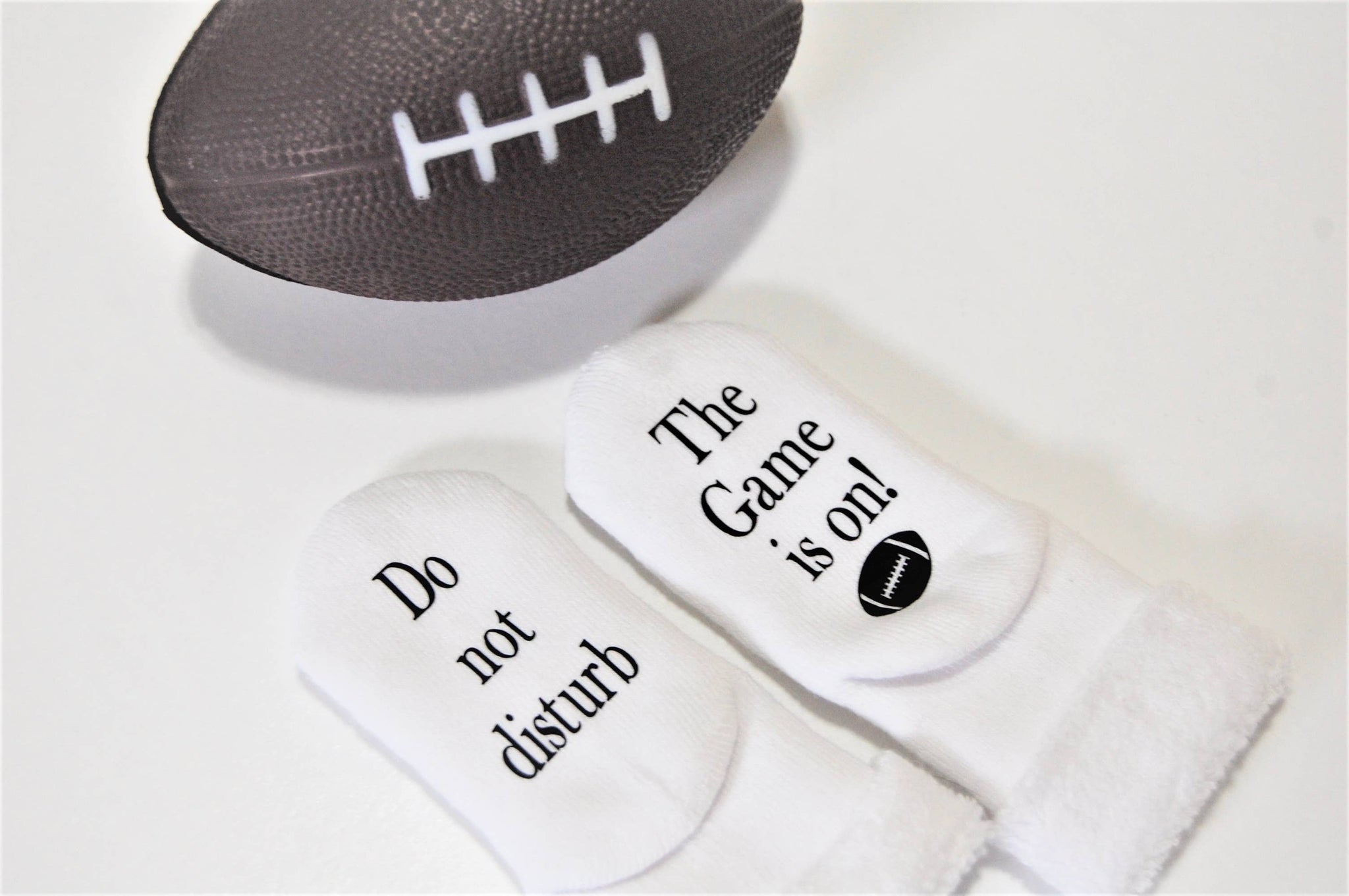 Dorothy’s Reason - Do Not Disturb The Game is on Football Baby Socks | Sports