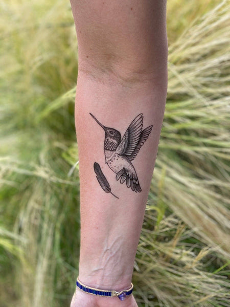 NatureTats - Hummingbird Temporary Tattoo