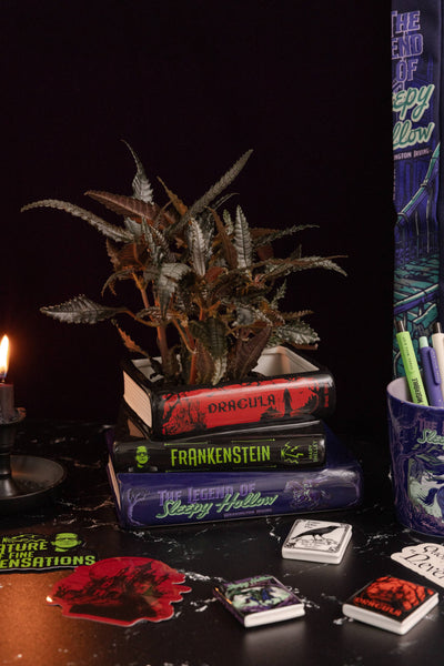 Steel Mill and Co. - Stacked Book Planter, Sleepy Hollow