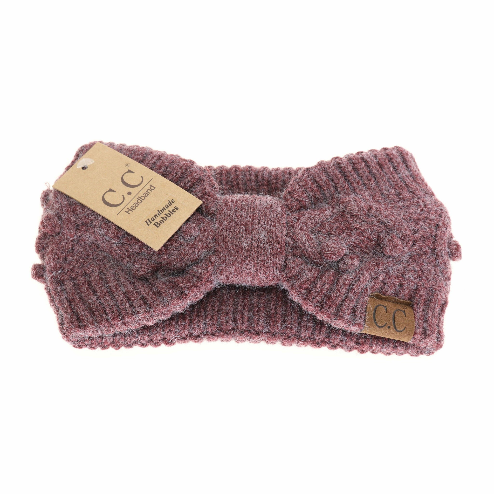 C.C Beanie - Bobble Knit C.C Head Wrap HW3836