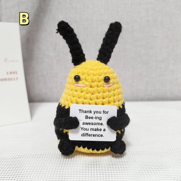 TOMOPOD LLC - Adorable Handmade Crochet Bee With Sunflower
