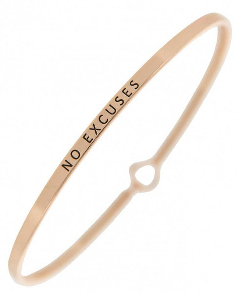 0011 PREMIERE - FR3684 NO EXCUSES_3mm Inspired Message Bangle