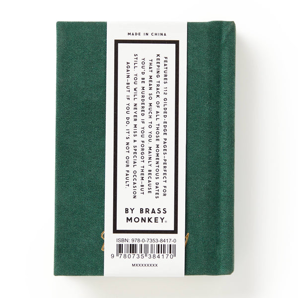 Chronicle Books - Brass Monkey Dates People Get Mad If I Forget Tiny Diary