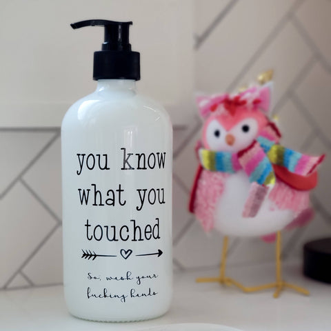 tcbco - Wash Your Fucking Hands Glass Soap Dispenser