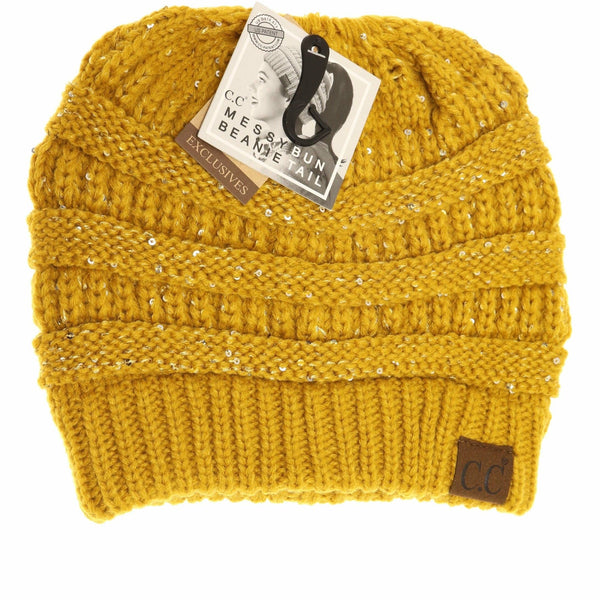 C.C Beanie - Sequin CC Beanie Tail Beanie MB730