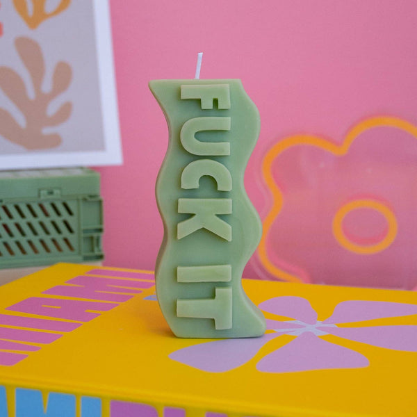 Candle Lume - Fuck It Candle: Green